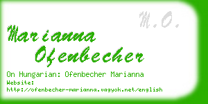 marianna ofenbecher business card